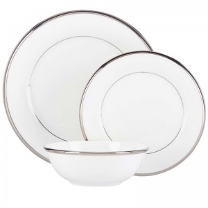 Lenox Solitaire Bone China 3 Piece Place Setting, Service for 1 LNX7941